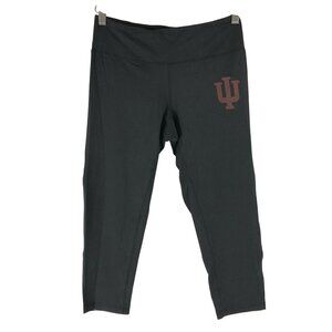Indiana Hoosiers Womens Leggings Cropped Mesh Panel Black Size S Camp David